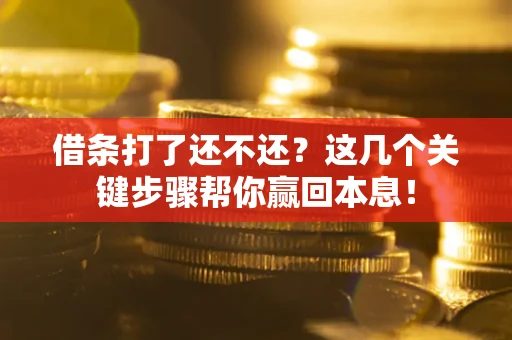 济南借条打了还不还？这几个关键步骤帮你赢回本息！