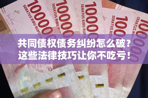 济南共同债权债务纠纷怎么破？这些法律技巧让你不吃亏！