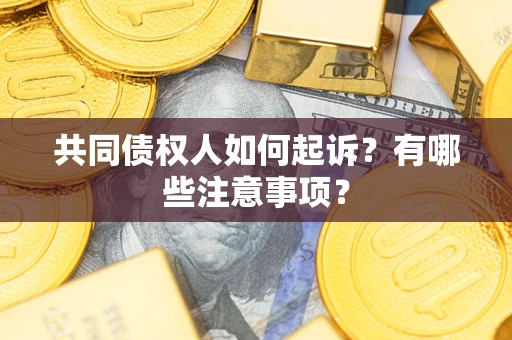 济南共同债权人如何起诉？有哪些注意事项？