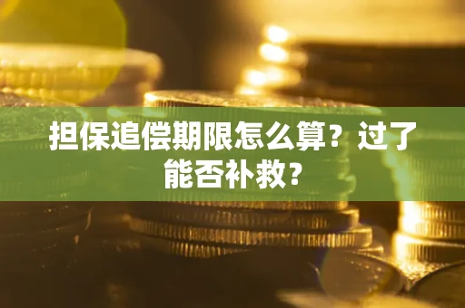 济南担保追偿期限怎么算？过了能否补救？
